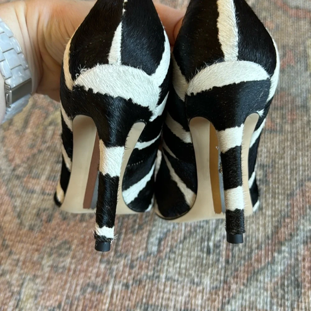 🆕 Sam Edelman Hazel Pointed Toe Pump Zebra Brahma